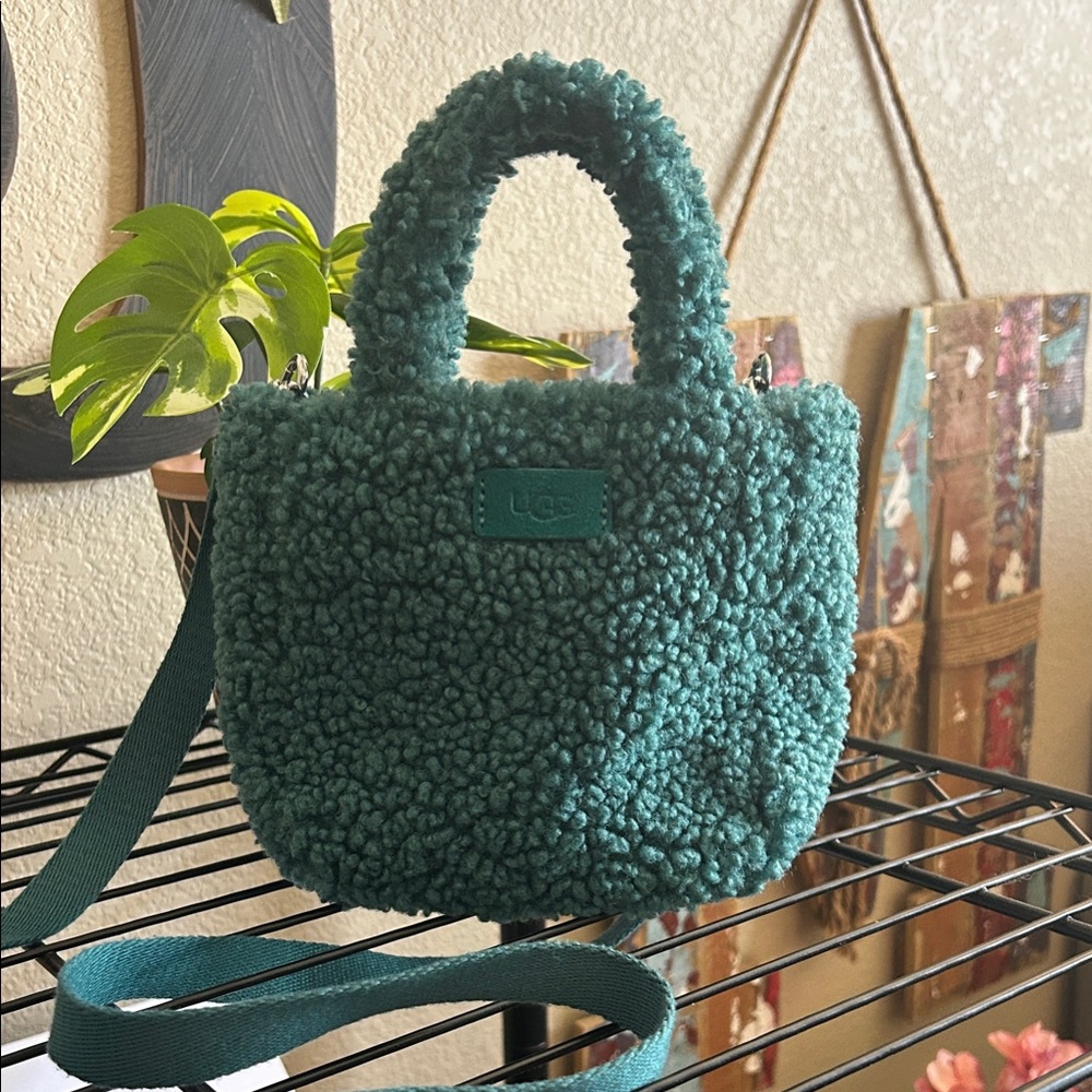 UGG Green Sherpa Mini Bag